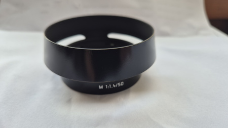 Leica saules blende vintāža priekš Summilux f/1.4, 50 mm, ar speciali veidotām lietošanas pēdām img 1